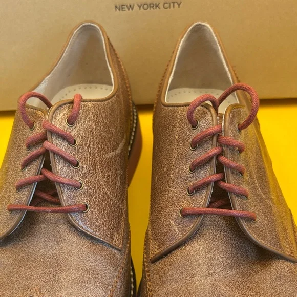 Cole Haan Men's Tan Wingtip Derbys - Picture 5 of 12